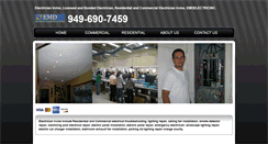 Desktop Screenshot of emdelectrician.com