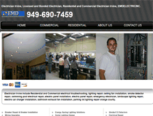 Tablet Screenshot of emdelectrician.com